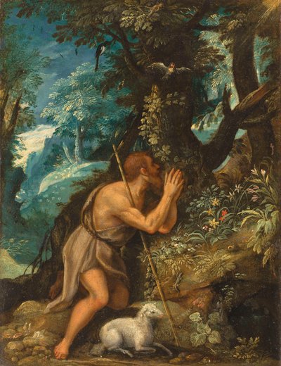 Saint Jean dans la nature - Circle of Adam Elsheimer