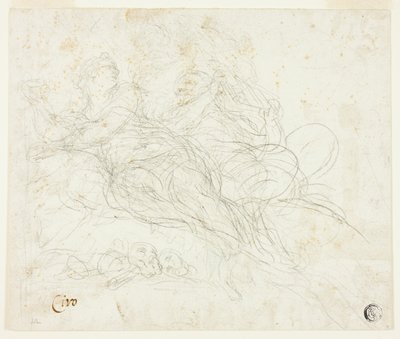 Nymphe et satyre - Ciro Ferri