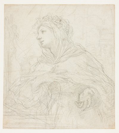 Étude de Sainte Rosalie de Palerme - Ciro Ferri