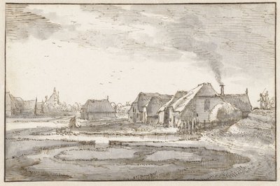 Digue de Spaarndammer près de Braakjes - Claes Jansz. Visscher (II)