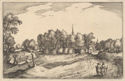 Un couvent, planche 13 de Regiunculae et Villae Aliquot Ducatus Brabantiae - Claes Jansz Visscher
