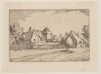 Une ferme fortifiée - Claes Jansz. Visscher