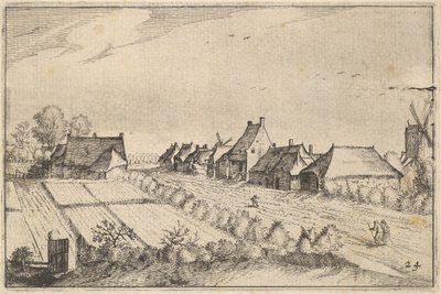 Champs et une route, planche 8 de Regiunculae et Villae Aliquot Ducatus Brabantiae, ca. 1610 - Claes Jansz Visscher