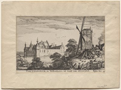 Quatre châteaux en Hollande et Utrecht : Le château de Toutenburgh à Vollenhove - Claes Jansz Visscher