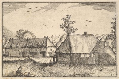 Grands hangars, planche 21 de Regiunculae et Villae Aliquot Ducatus Brabantiae, vers 1610 - Claes Jansz Visscher