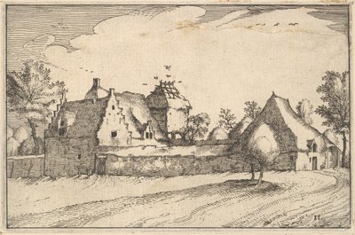 Ferme Enceinte, planche 11 de Regiunculae et Villae Aliquot Ducatus Brabantiae - Claes Jansz Visscher