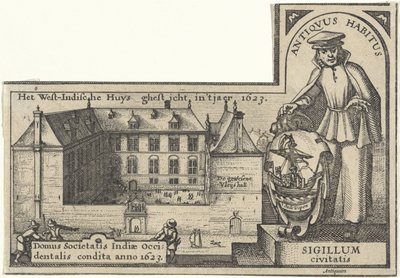 Maison des Indes occidentales à Amsterdam, 1623-26 - Claes Jansz Visscher