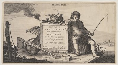 Page de titre, extrait de Paysages (Playsante Lantschappen) - Claes Jansz. Visscher II