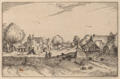 Route de Village - Claes Jansz Visscher after Johannes van Doetechum, the Elder after Lucas