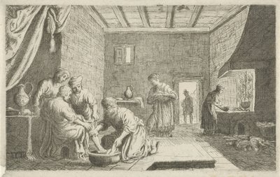 Lot lavant les pieds des anges - Claes Moeyaert