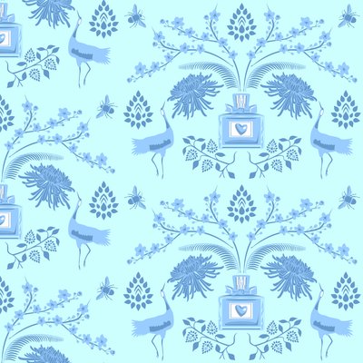 Parfum floral bleu - Claire Huntley