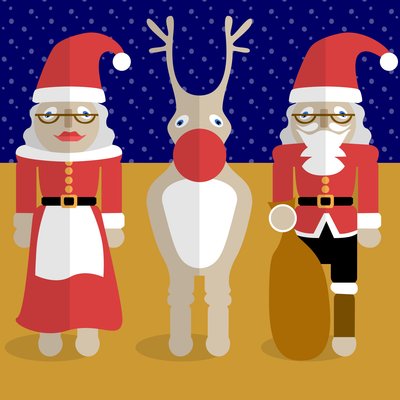 Famille de Noël - Claire Huntley