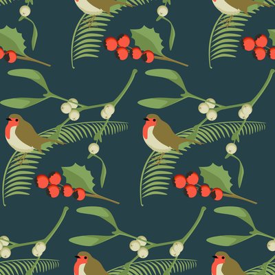 Rouge-gorge de Noël - Claire Huntley