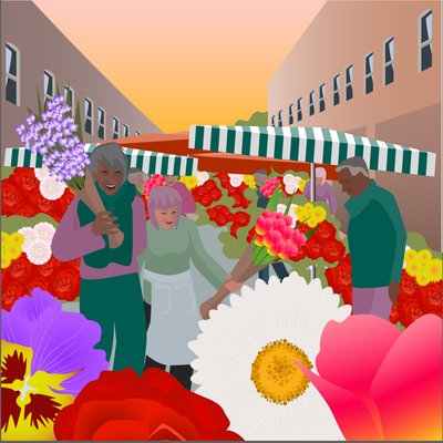 Marché aux fleurs à Columbia Road - Claire Huntley