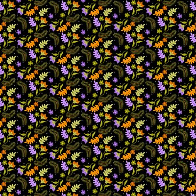 Motif de Feuilles Nocturnes - Claire Huntley