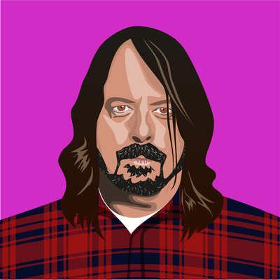 Portrait de Dave Grohl - Claire Huntley