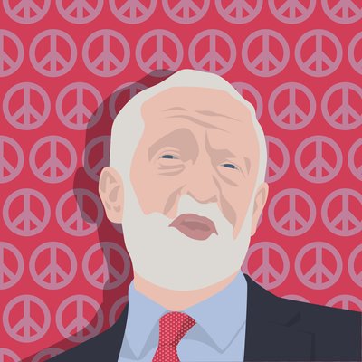 Portrait de Jeremy Corbyn - Claire Huntley