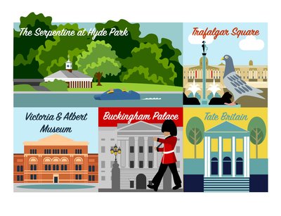 Carte Postale de Londres - Claire Huntley