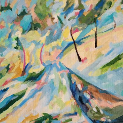 Un sentier sinueux et animé - Claire Whitehead