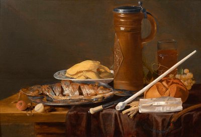 Nature morte avec pipe en terre - Charlotte Evans
