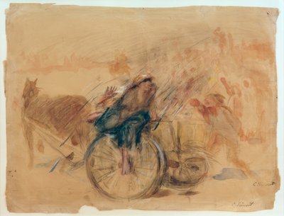 Le peuple lapide la sorcière sur le chariot - Clara Siewert