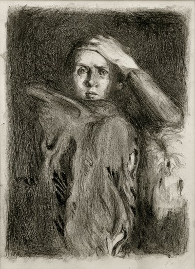 Autoportrait avec bras appuyé / Frisson - Clara Siewert