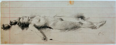 Esquisse de la sorcière morte I - Clara Siewert