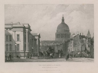Le bureau de poste et la cathédrale Saint-Paul - Clarkson Frederick Stanfield