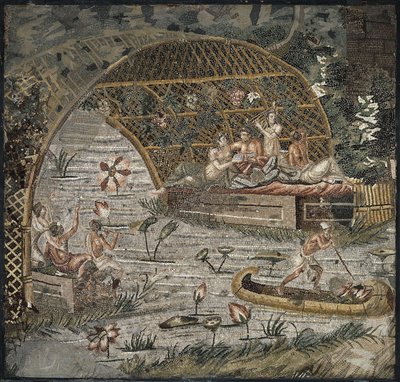 Mosaïque du Nil de Palestrina, 3ème siècle av. J.-C. - Classical Antiquities