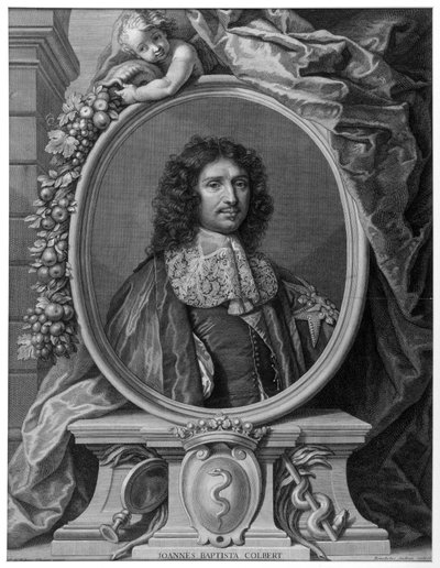 Portrait de Jean-Baptiste Colbert (1619-1683) par Benoît I Audran d