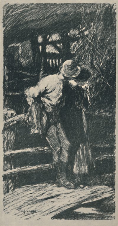 Une cour à Devon, 1919 - Claude Allin Shepperson
