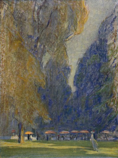 Thé dans les jardins de Kensington, 1914, 1920 - Claude Allin Shepperson
