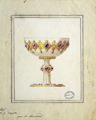 Décoration pour coupe de champagne, dessin à l