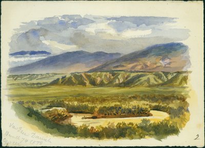 Vue près de Damieh, vallée du Jourdain, 1874 - Claude Conder