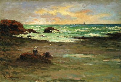 Un coin de plage à Concarneau - Claude Emile Schuffenecker