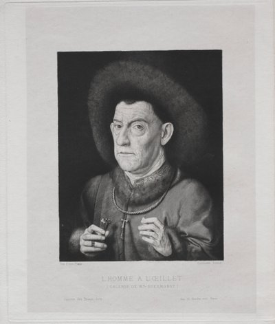 Homme avec un œillet - Claude Ferdinand Gaillard