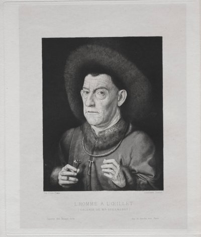 Homme avec un œillet, 1869 - Claude Ferdinand Gaillard