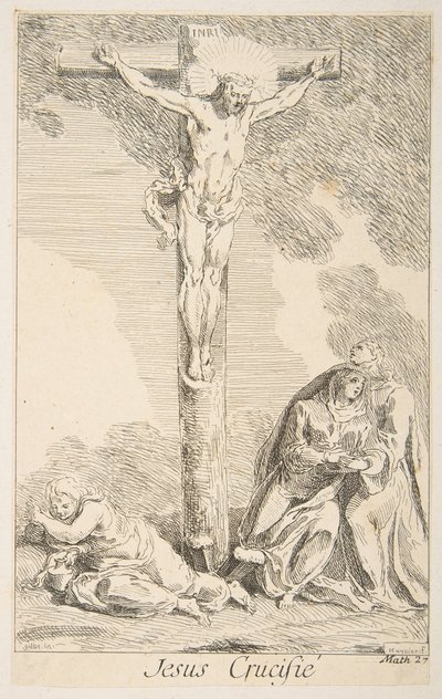 Crucifixion - Claude Gillot, Jacques Gabriel Huquier