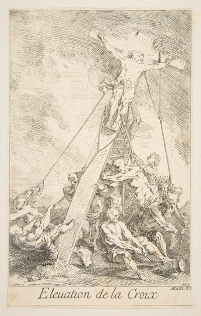 Élévation de la Croix - Claude Gillot, Jacques Gabriel Huquier