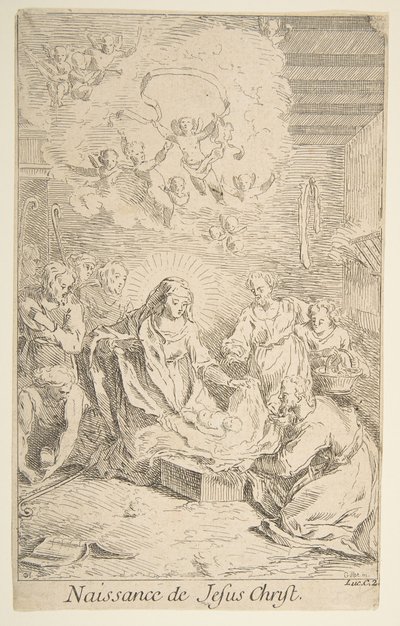 Nativité. Créateurs : Claude Gillot, Jacques Gabriel Huquier - Claude Gillot, Jacques Gabriel Huquier