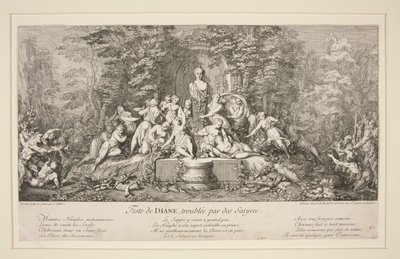 Fête de Diane, troublée par des Satyres - Claude Gillot
