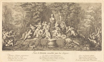 Fête de Diane, troublée par des satyres - Claude Gillot