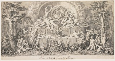 Festival de Faune, Dieu des Forêts, vers 1740 - Claude Gillot