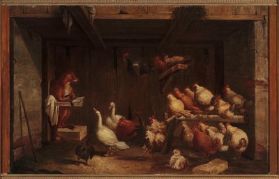 Le sermon du renard aux oiseaux - Claude Gillot