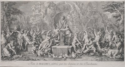 Les Quatre Fêtes : Fête de Bacchus - Claude Gillot