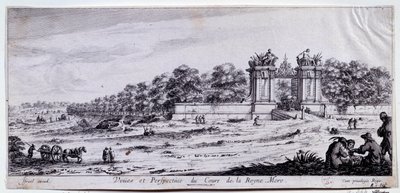 Vue et perspective du Cours de la Reine Mère - Claude Goyrand