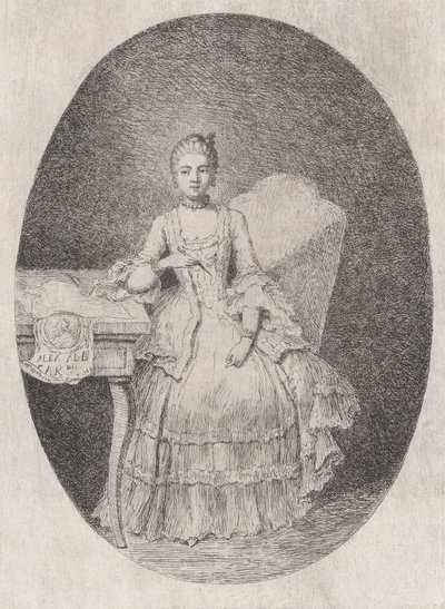 Portrait de Marguerite Le Comte, 1764 - Claude Henri Watelet