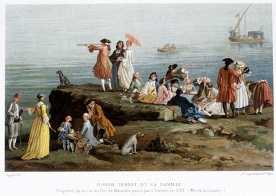 Joseph Vernet et sa famille - reproduction du 19e siècle d