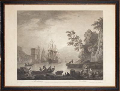 Dix gravures sur acier françaises - Claude Joseph (after) Vernet