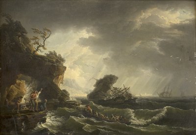 Un naufrage - Claude Joseph Vernet